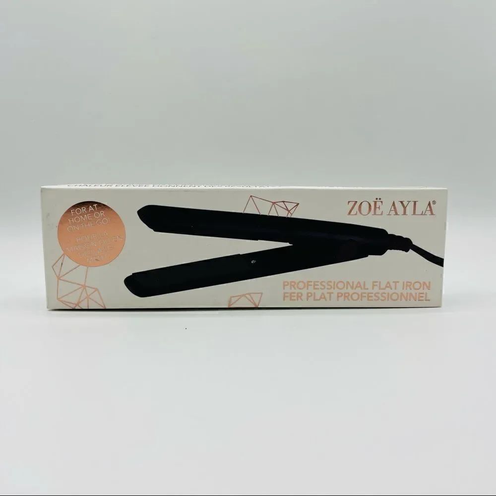 NWT - Zoe Alya Professional Flat Iron Travel Hair Straightener